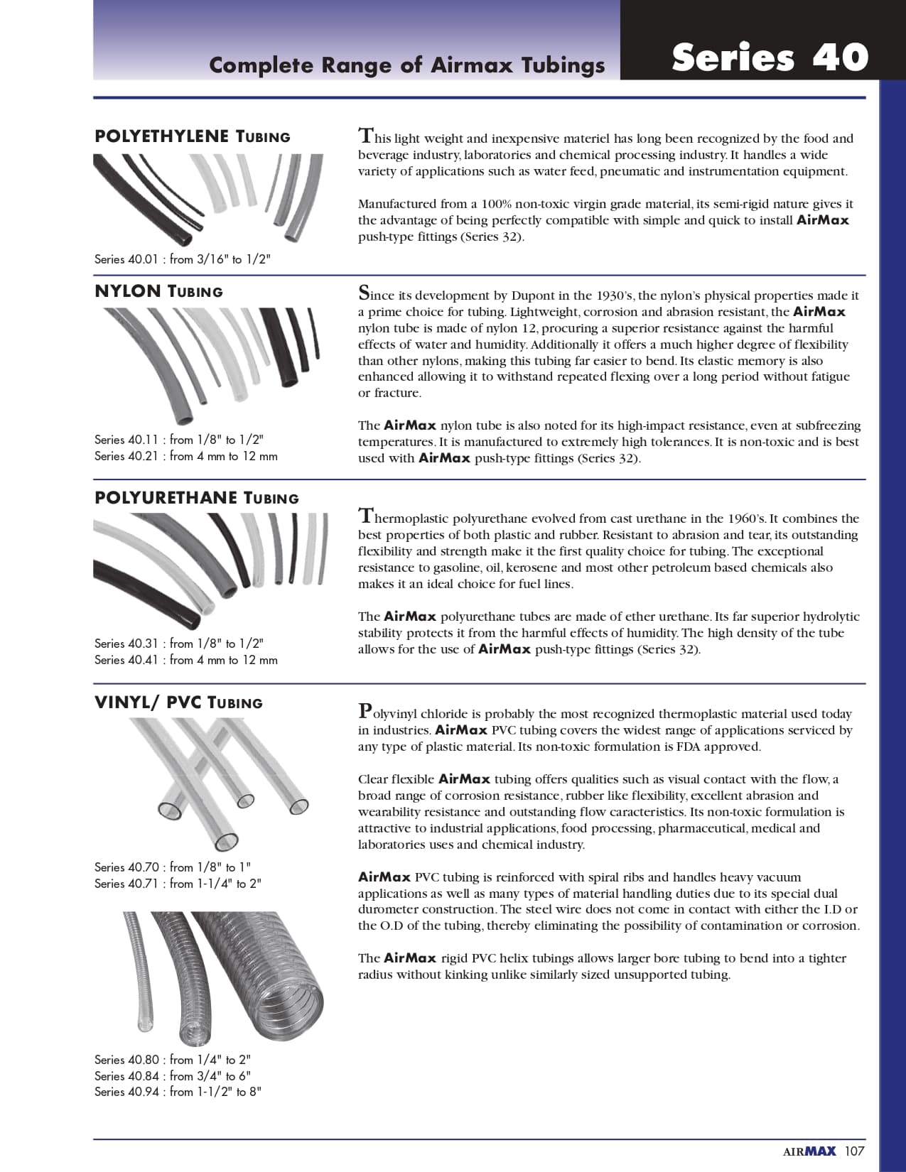 COMPLETE RANGE OF AIRMAX TUBINGS